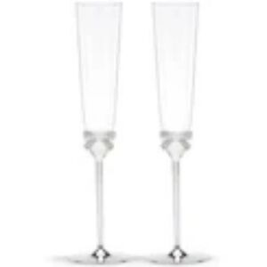 NIB - Kate Spade Lenox Crystal Grace Avenue 2-Piece Champagne Flute Set